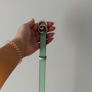 Gucci Light Green Leather Belt